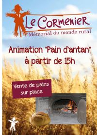 Animation Pain d'Antan au Mémorial du monde rural. Du 1er juillet au 31 août 2015 à Champniers. Vienne. 